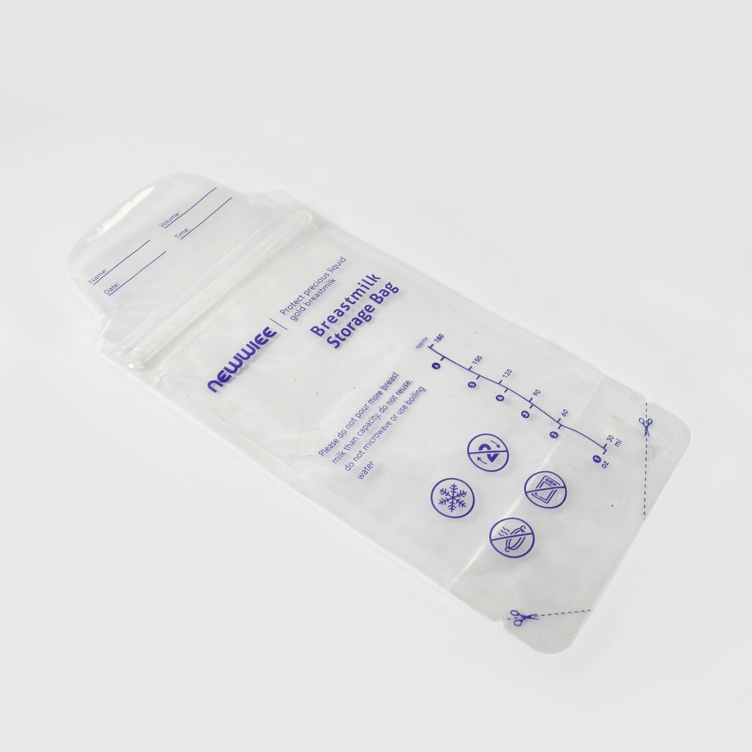 🍼 Breastmilk Storage Bags – Double Zipper Seal (1 Pc)