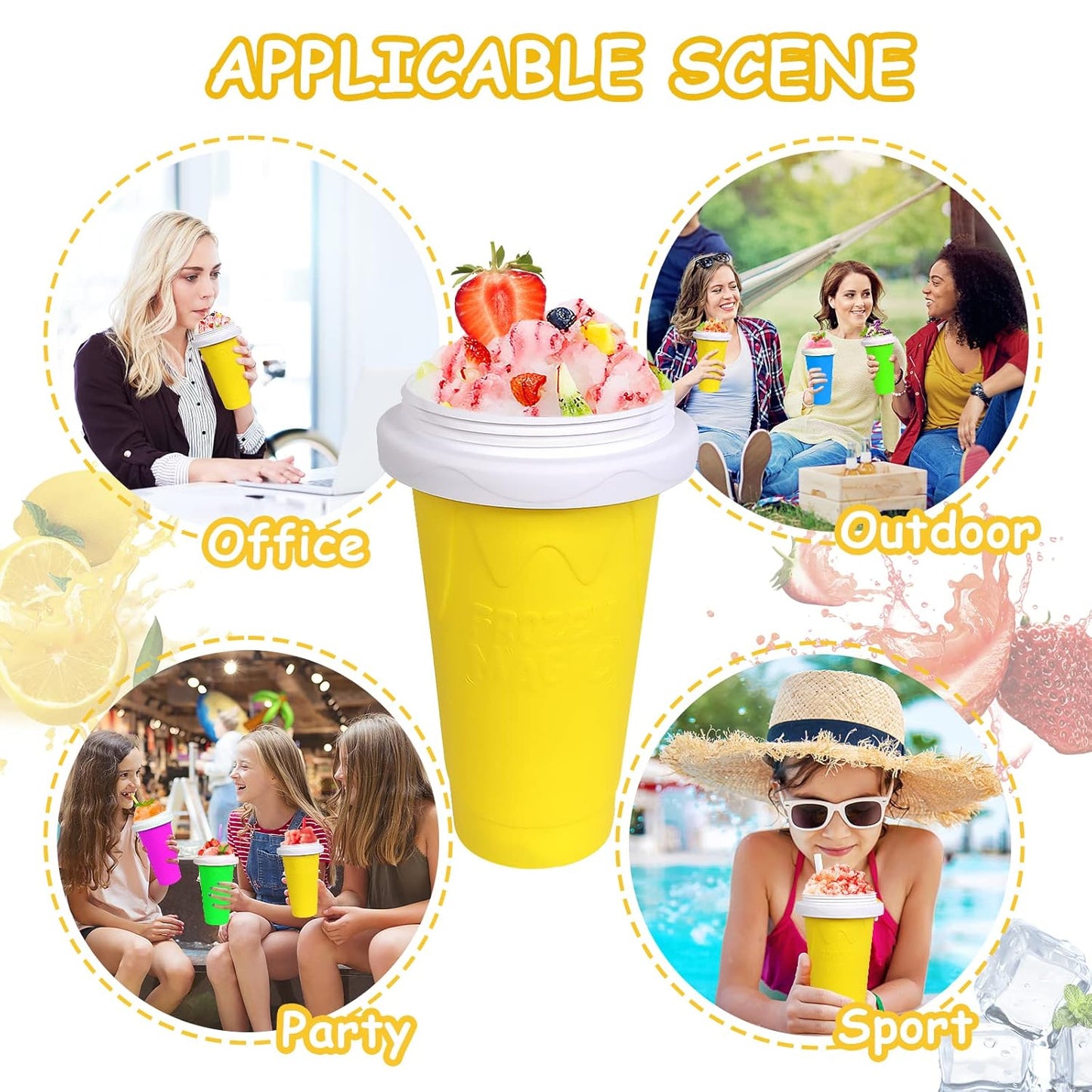 Magic Quick Frozen Smoothie Maker Cup | DIY Slushy & Cooling Cup
