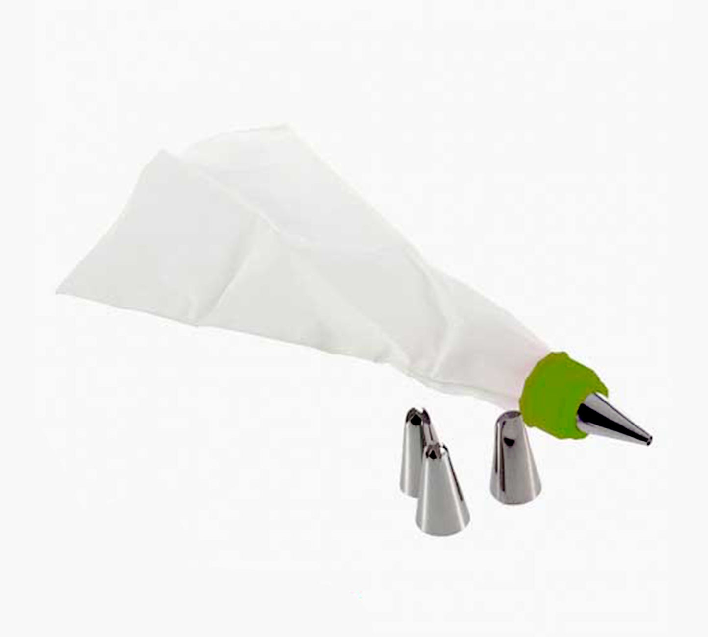 Cake Decorating Nozzle with Piping Bag | Stainless Steel Piping Cream & Frosting Nozzles