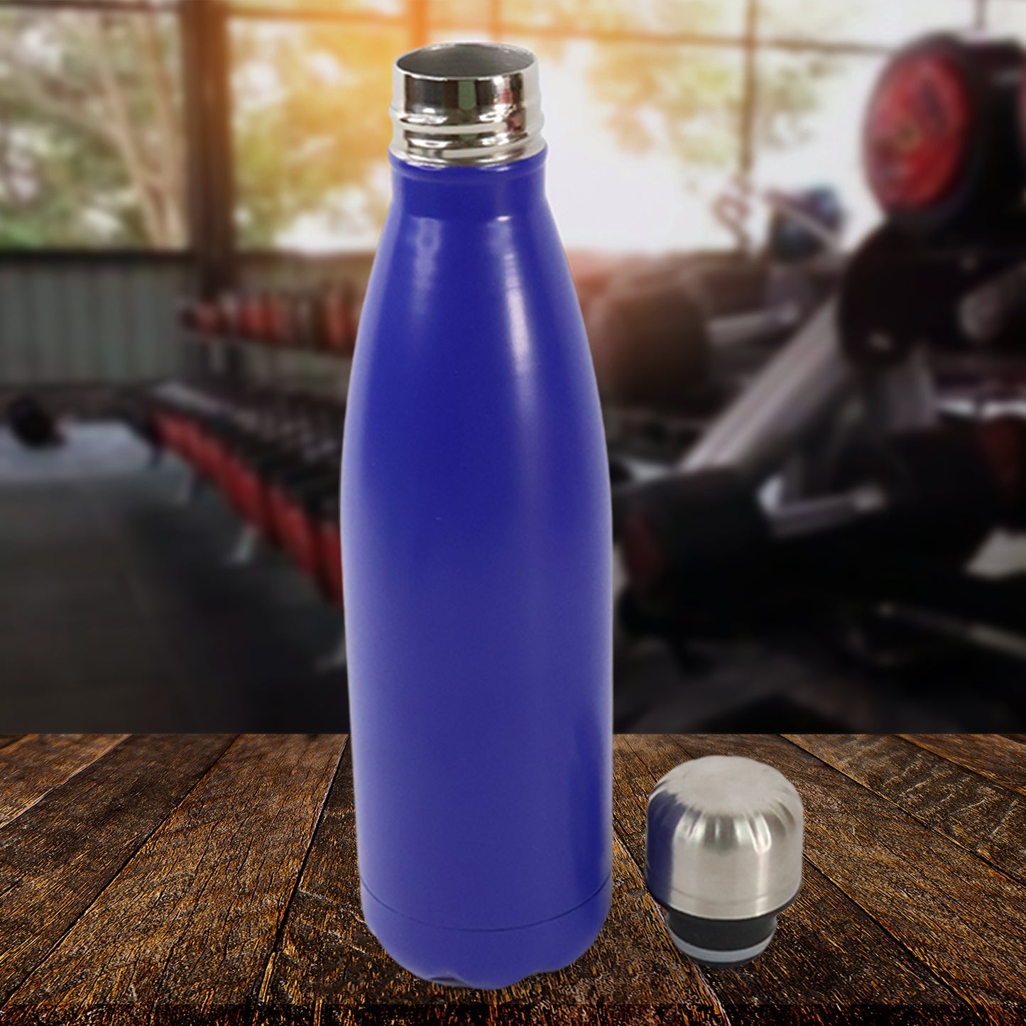 Stainless Steel Single Wall Water Bottle – 400ml | Leak-Proof & Eco-Friendly Bottle for Travel, Office, Gym