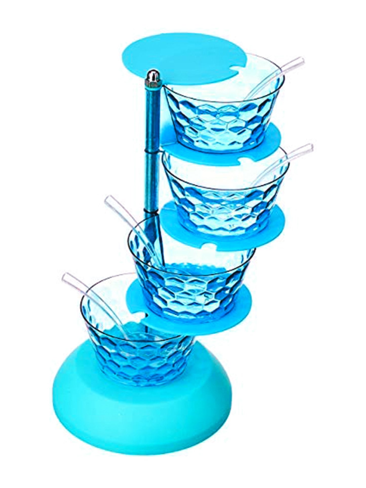4-in-1 Multipurpose 360° Rotating Pickle Rack Container – Kitchen Organizer