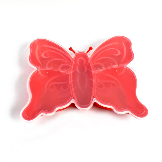 🦋 5-Compartment Multipurpose Butterfly Plastic Tray – 1 Pc