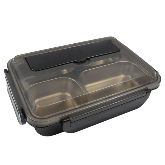 4-Compartment Insulated Stainless Steel Lunch Box | Tiffin Box for School, Office, Kids & Adults