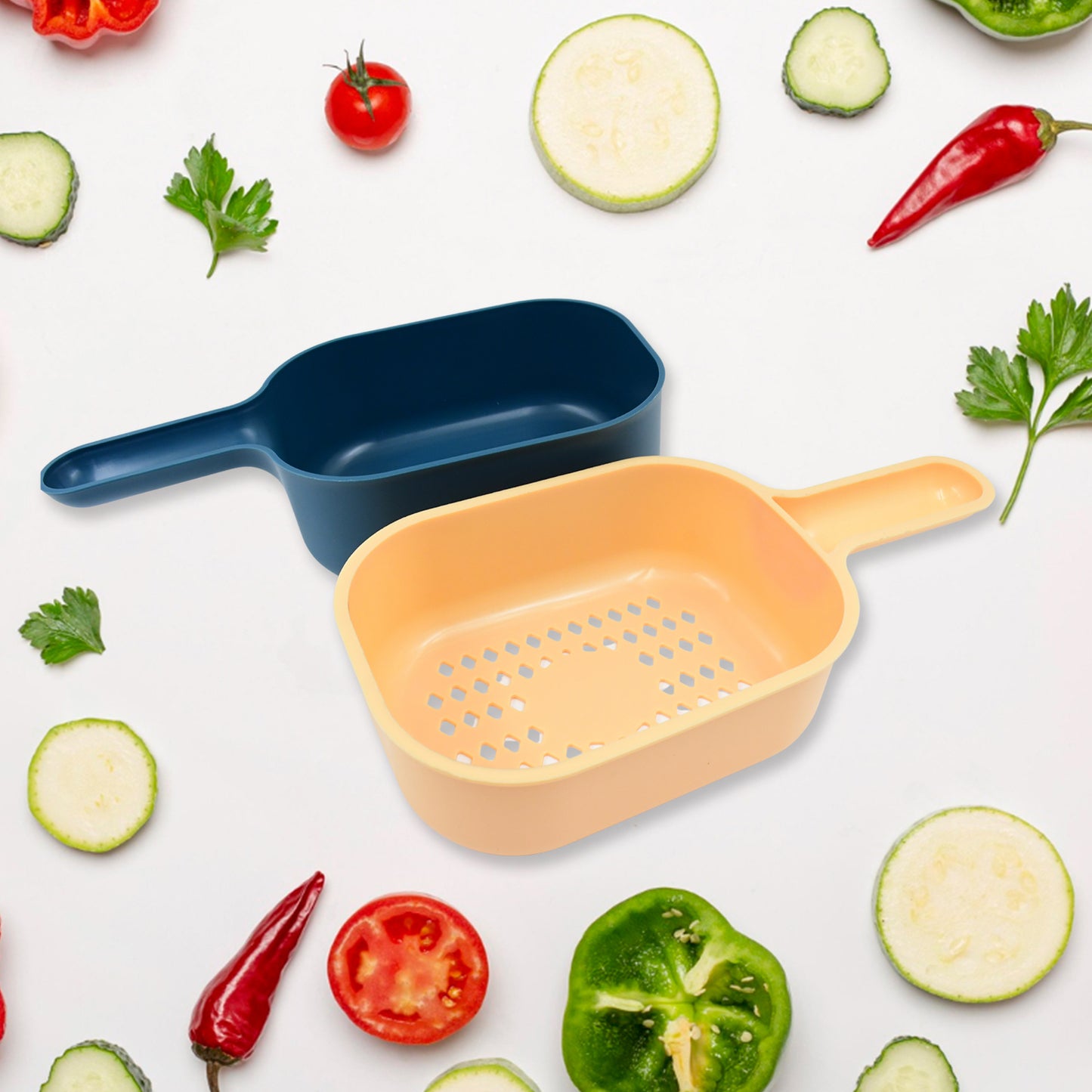 6-in-1 Vegetable Slicer & Cutter with Container | Kitchen Tool