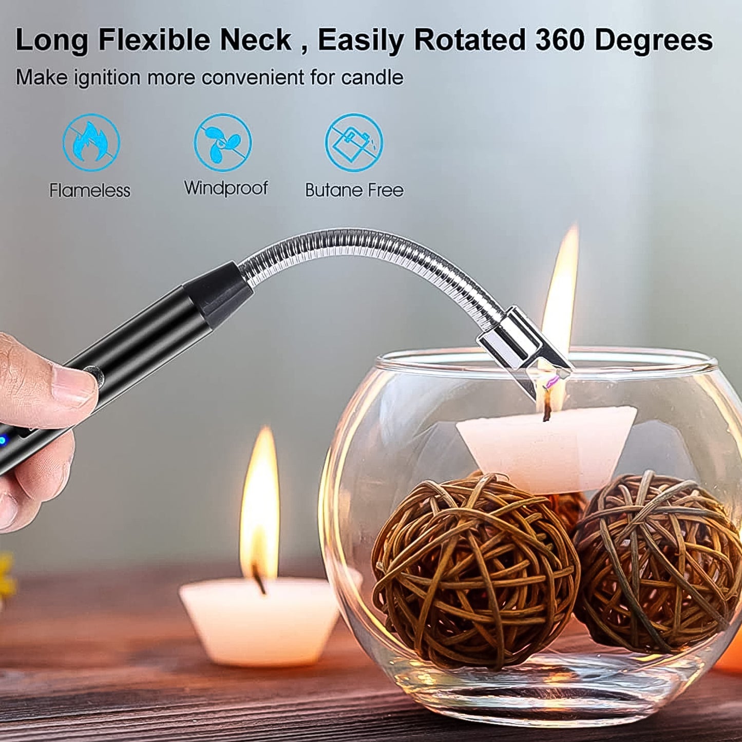 🔥 Electronic Plasma Lighter – Multipurpose USB Rechargeable (1 Pc, Mix Color)