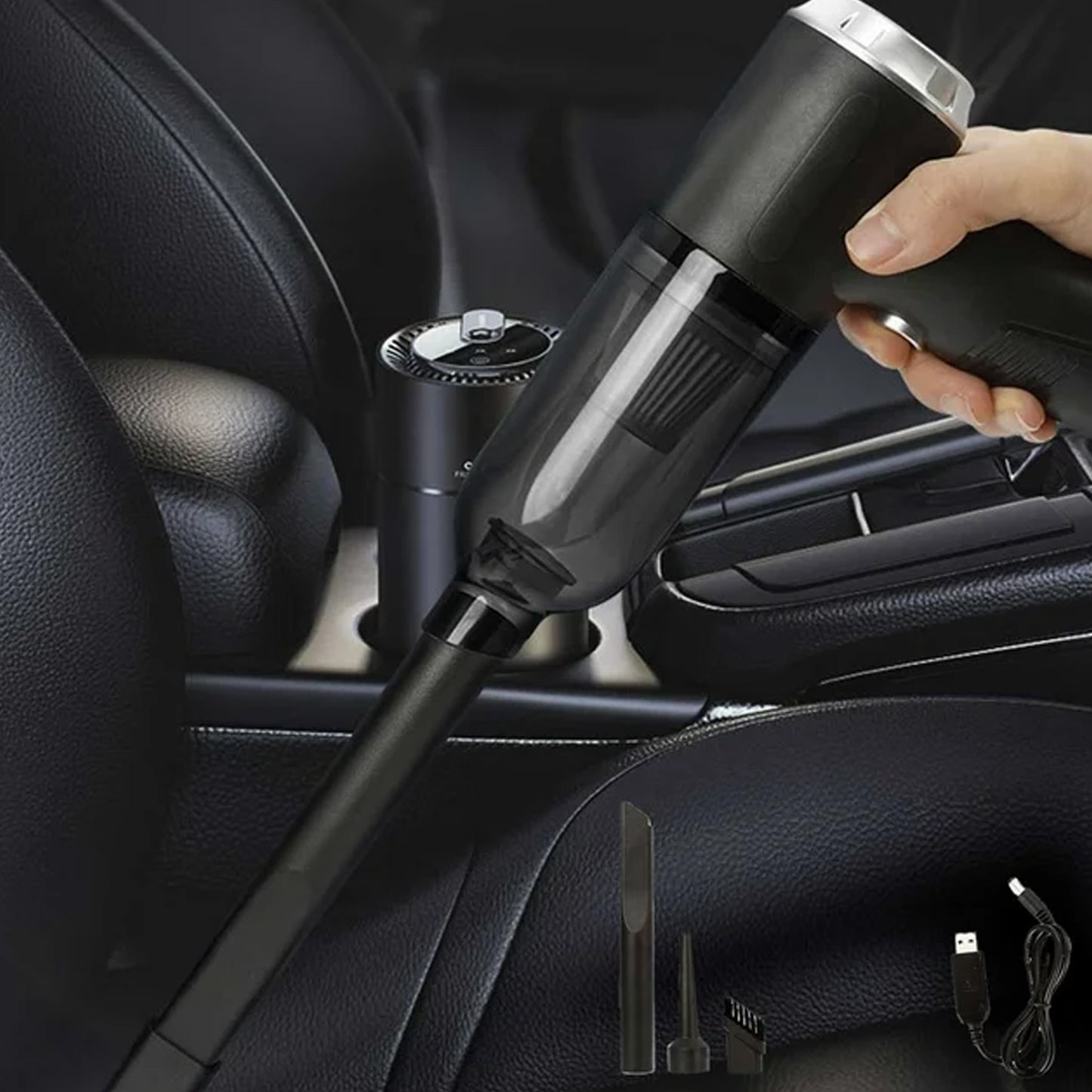 🚗 3-in-1 Car Mini Vacuum Cleaner with Blower – Wireless & Rechargeable! 🌀