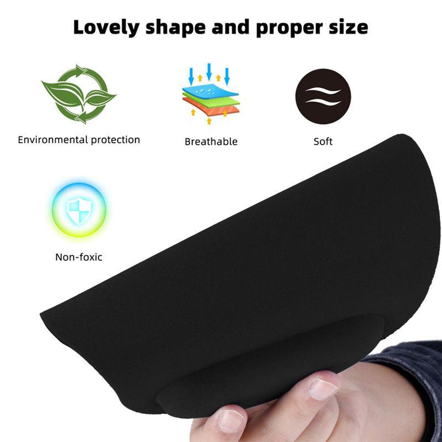 🖱️ 6161 Wrist Support Mouse Pad – Ergonomic Comfort for Long Hours