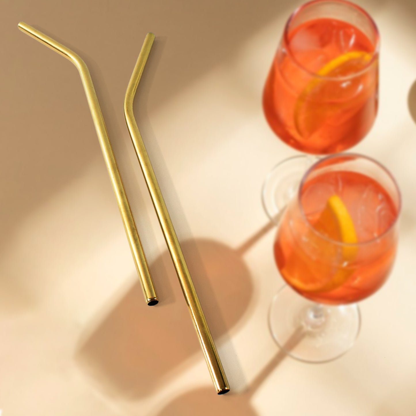 🥤 Reusable Stainless Steel Straws with Cleaning Brush – 5 Pcs Set