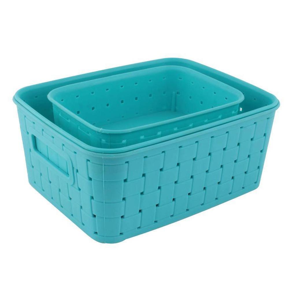 Multipurpose Smart Shelf Storage Basket Set (3 Pcs) – Durable & Space-Saving