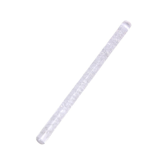 Textured Embossed Acrylic Rolling Pin – Perfect for Fondant & Cake Decorating 🎂✨