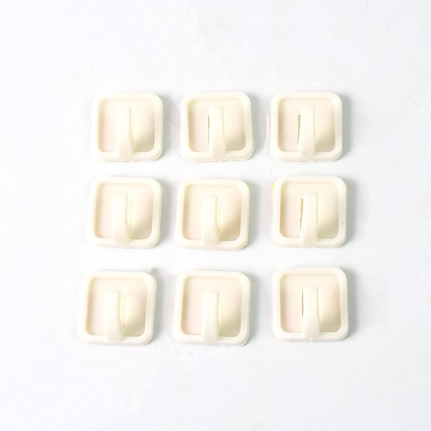 🔩 Strong Adhesive Wall Hooks – 9 Pcs Set for Clothes & More