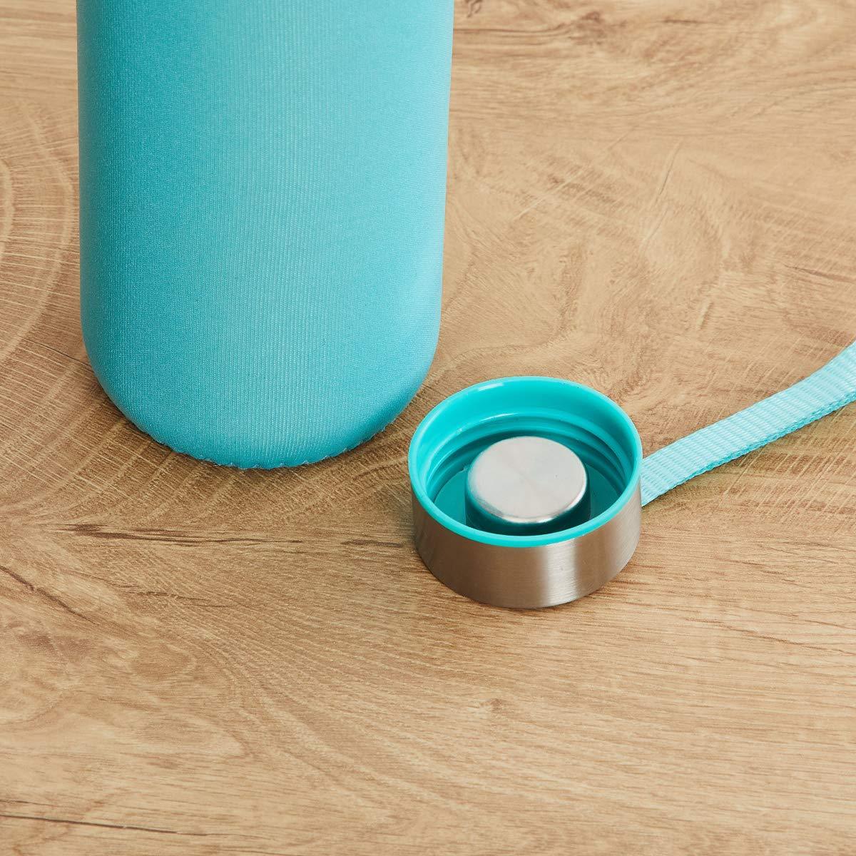500ml Glass Water Bottle with Cover – Eco-Friendly & Reusable Drink Bottle