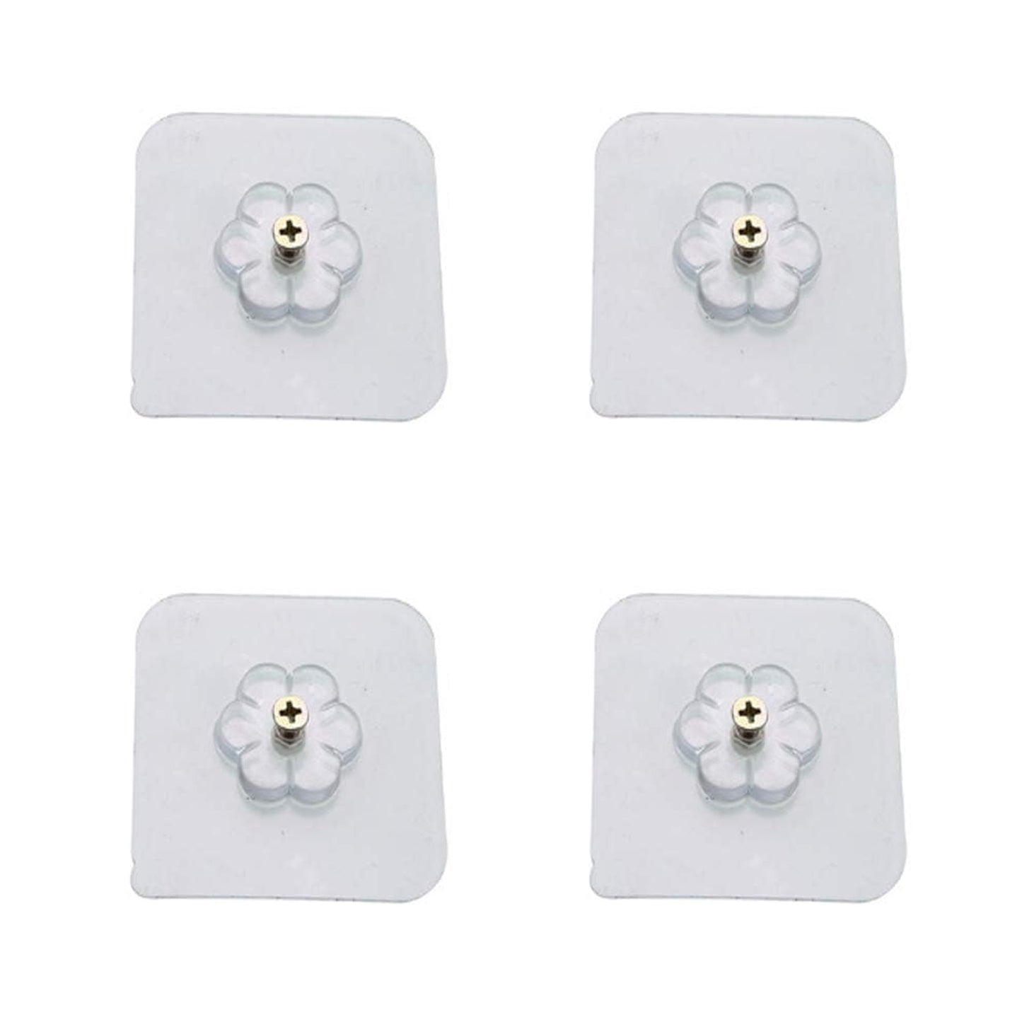 🔩 Self-Adhesive Hooks – Sticker Screw, Nut & Bolt Style (4 Pcs Set)