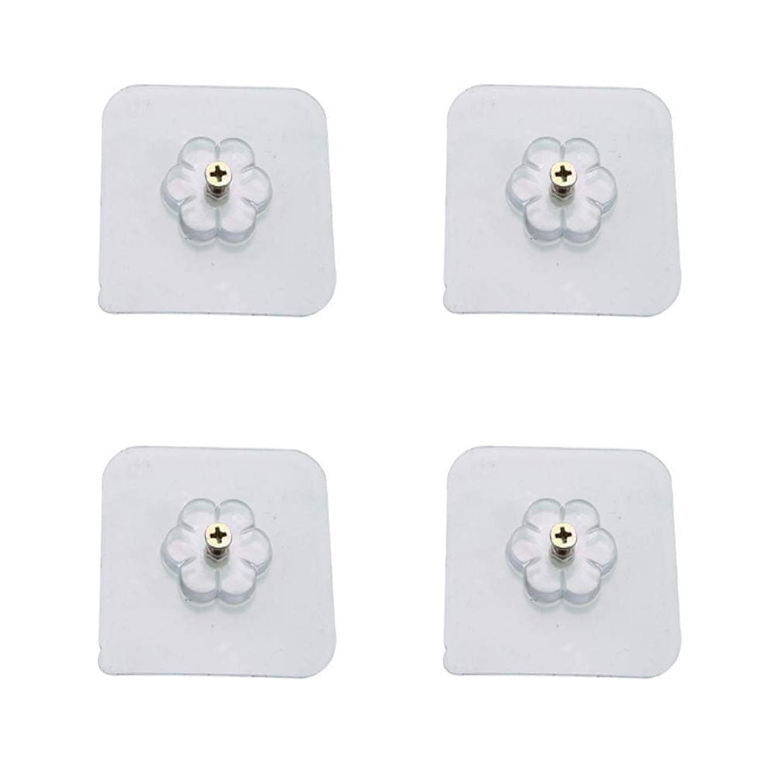 🔩 Self-Adhesive Hooks – Sticker Screw, Nut & Bolt Style (4 Pcs Set)