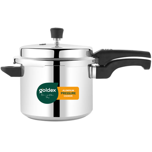 ✨ Aluminium Classic Goldex Pressure Cooker with Outer Lid – 5 Litres
