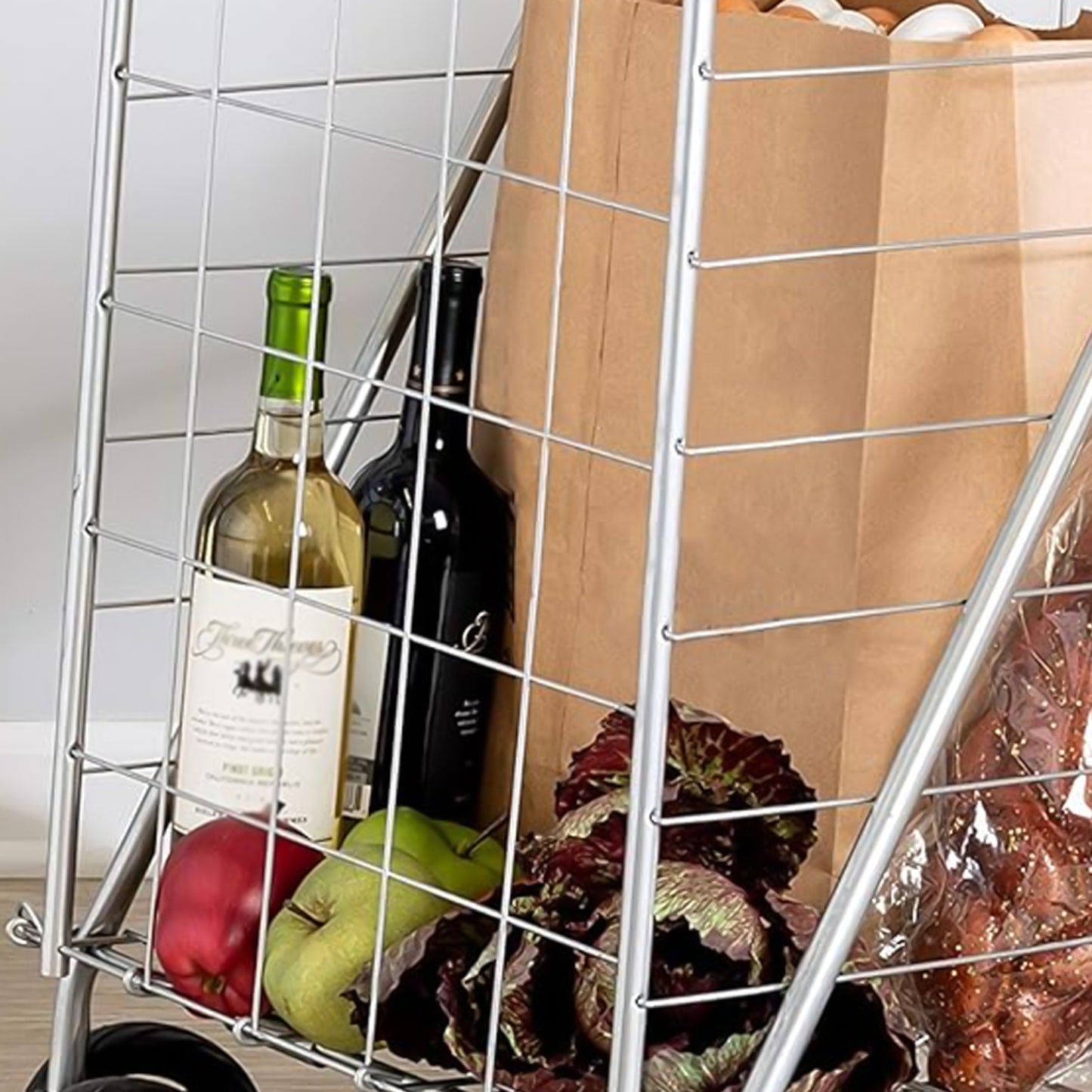 Foldable Shopping Trolley with Wheels – Lightweight, Durable & Easy to Carry 🛒✨