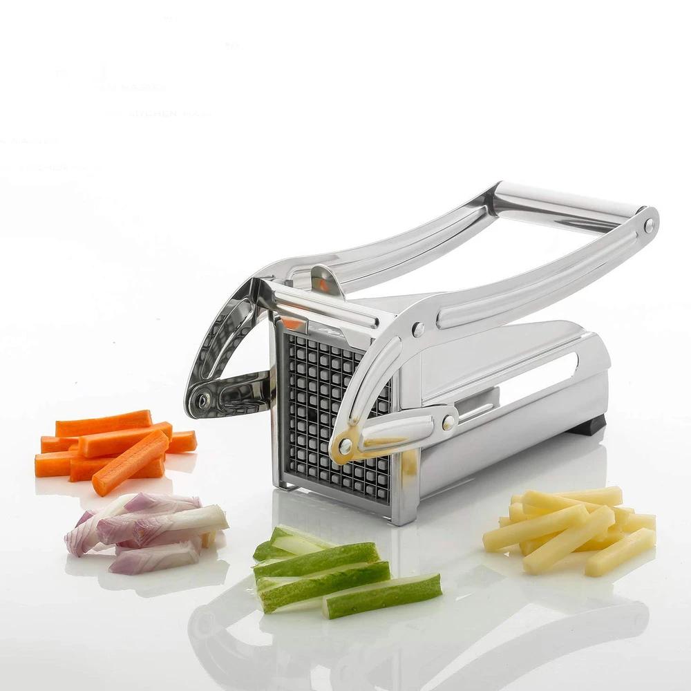 French Fries & Potato Chips Cutter – Potato Strip Cutter Machine with Blade