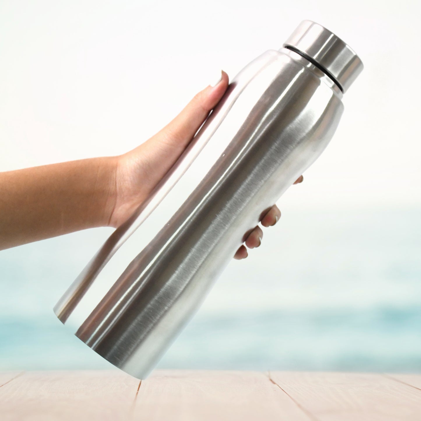 Stainless Steel Double Wall Vacuum Insulated Water Bottle – 1000ml | Leak-Proof & Durable