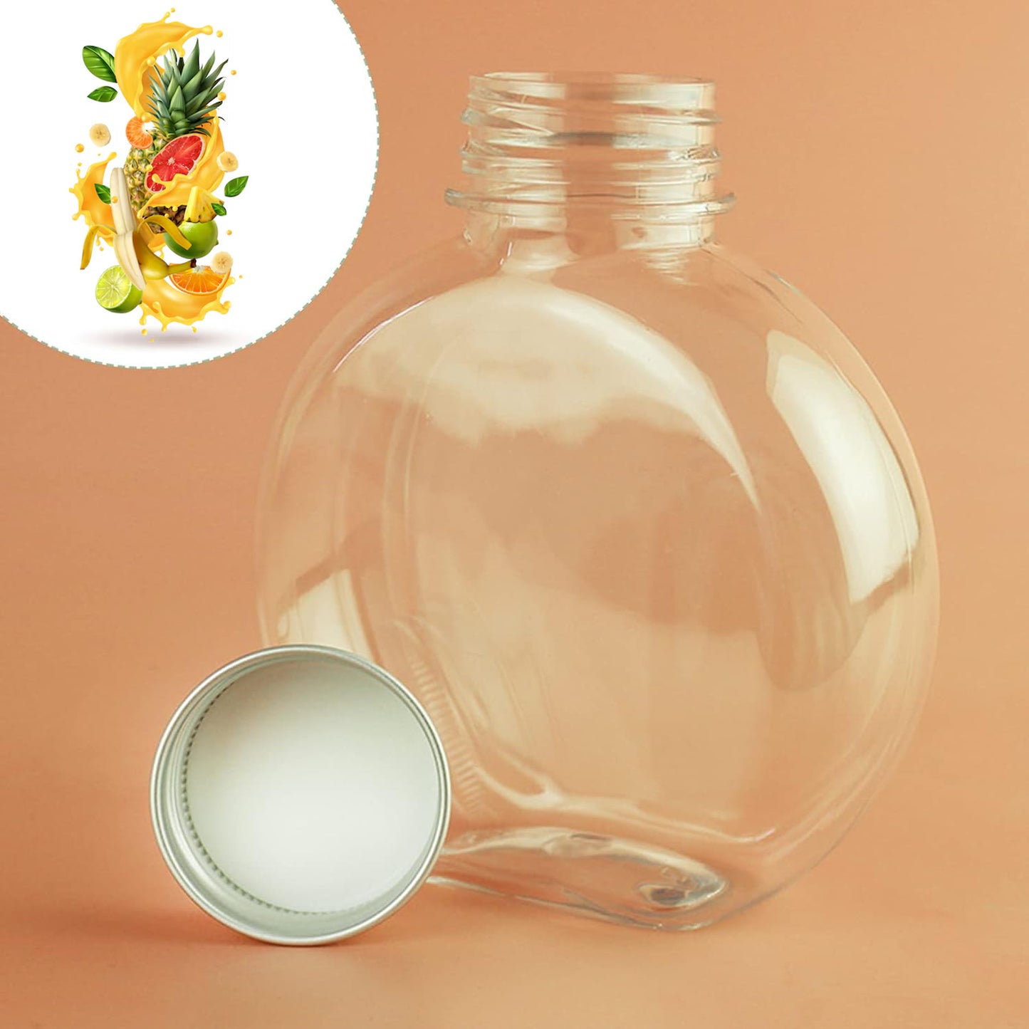 Multipurpose Transparent Round Plastic Container – Clear, Durable & Airtight 🥡✨