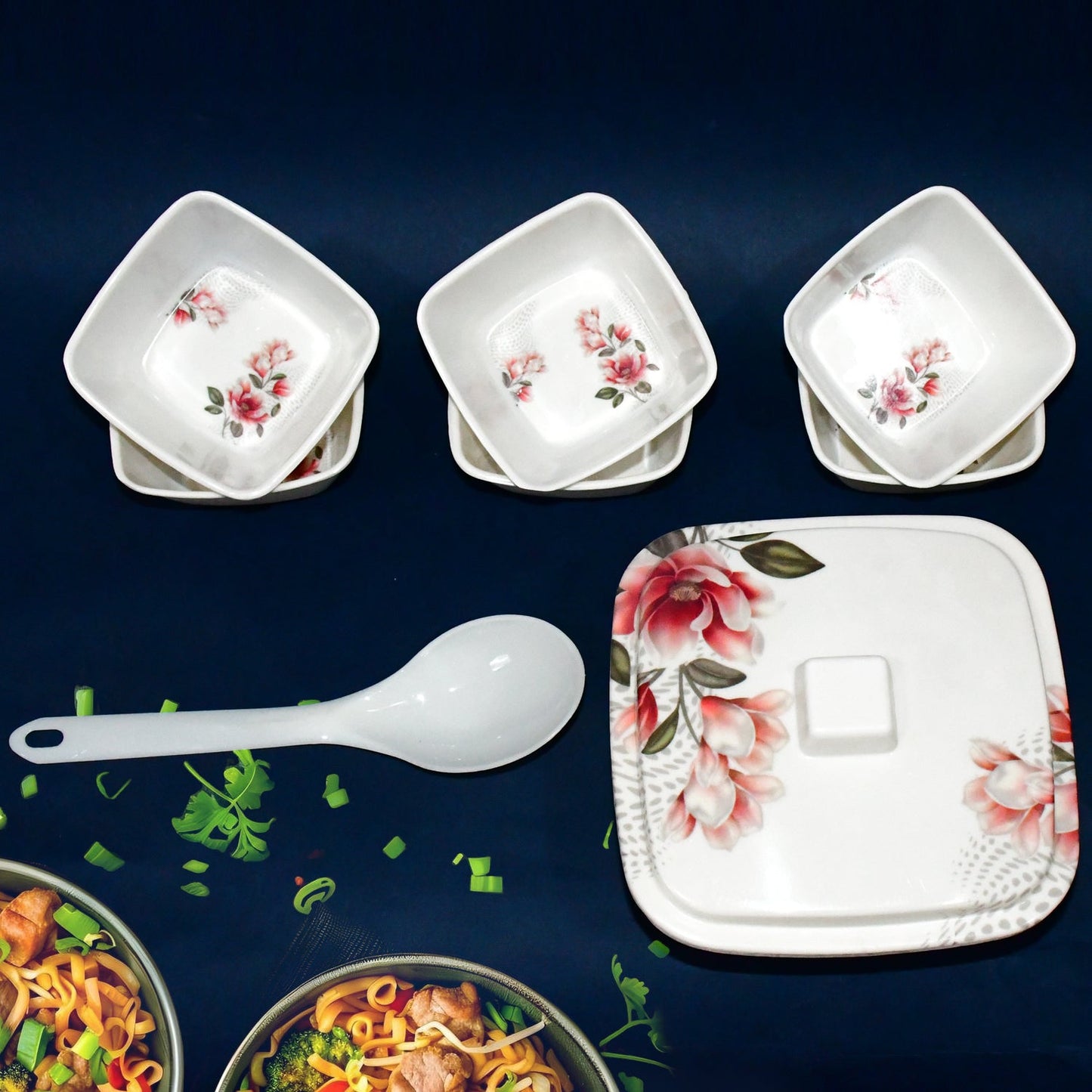 Hector High-Quality Dining & Pudding Set – 9-Piece Elegant Dinnerware