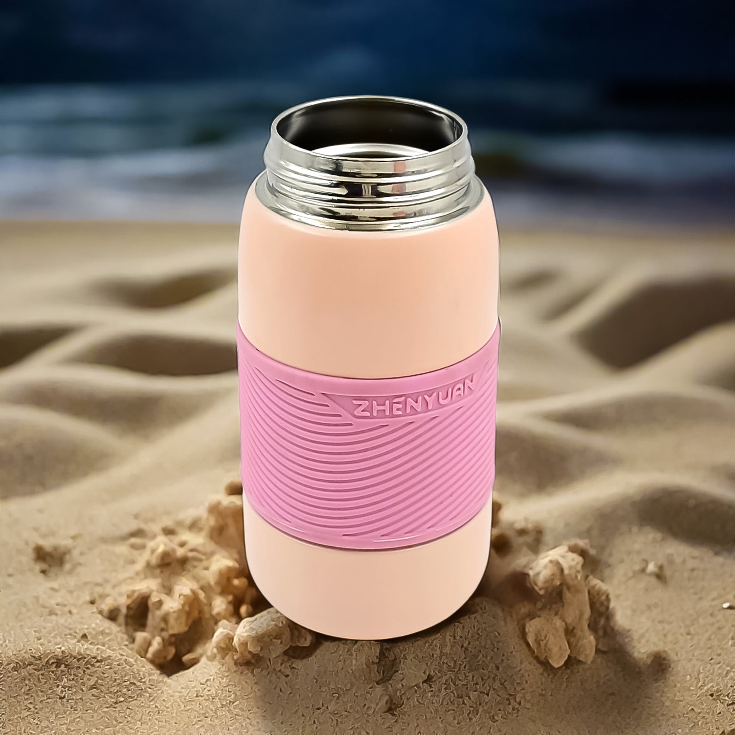 420ml Insulated Stainless Steel Bottle – Leakproof, Rubber Grip & Travel-Friendly 🚰❄️🔥