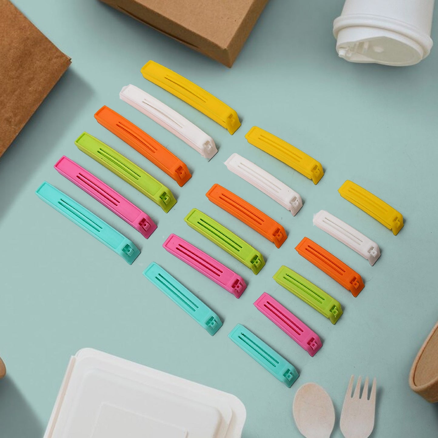 Airtight Food Snack Bag Clip Sealer – 18 Pc Set - Chestore