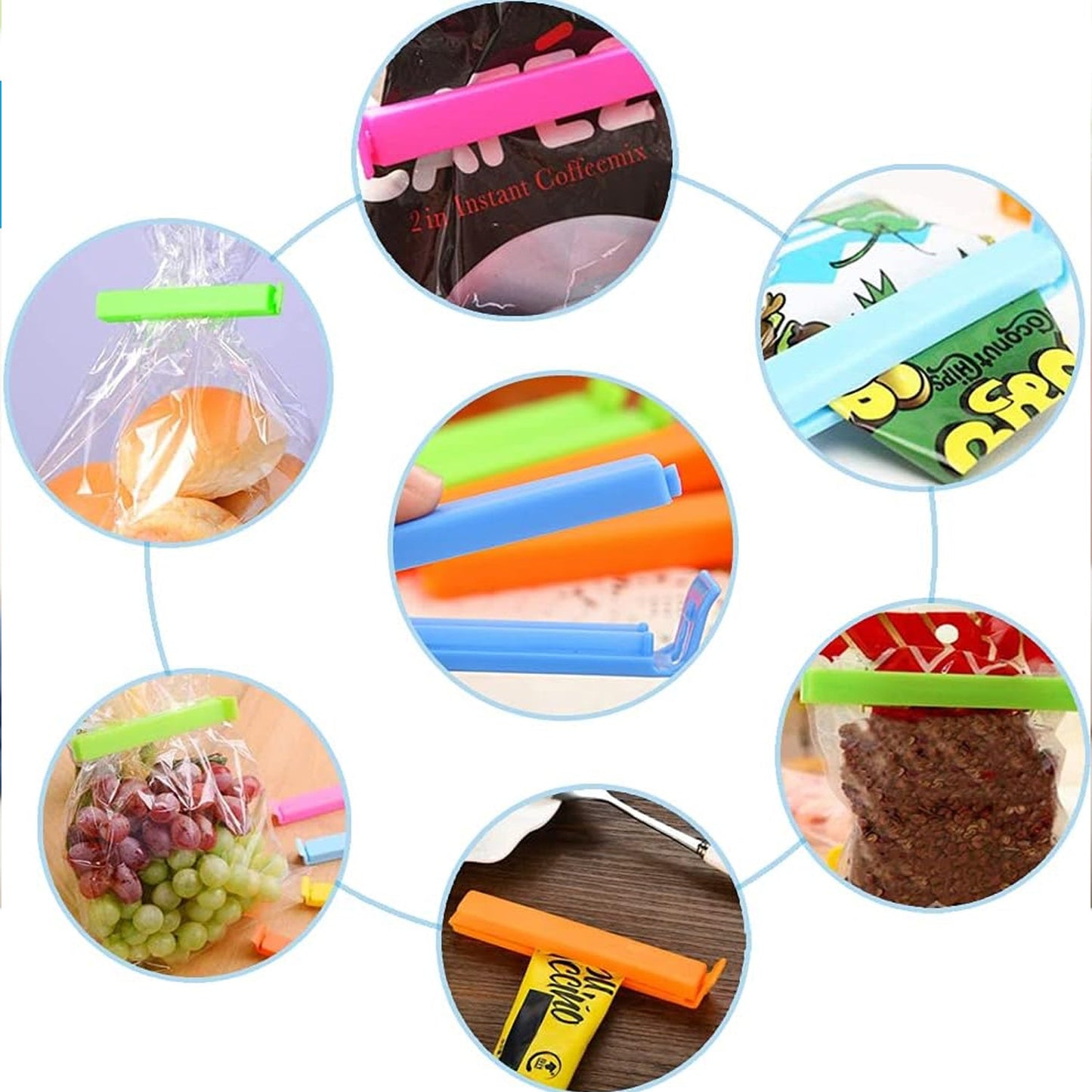 Airtight Food Snack Bag Clip Sealer – 18 Pc Set - Chestore