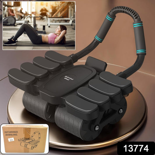 Automatic Rebound Abdominal Wheel With 8 Elbow Supports (1 Pc) - Chestore