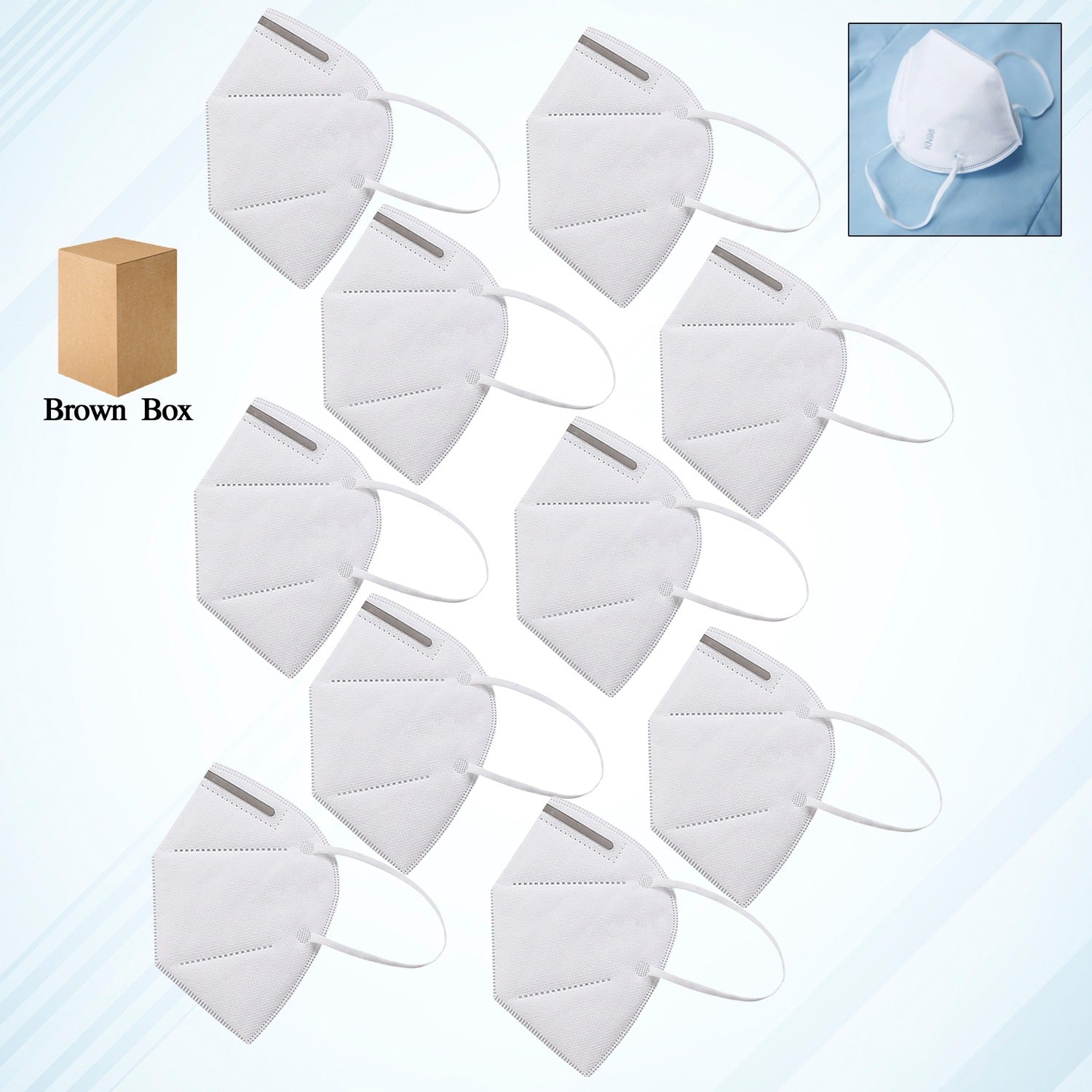 N95 Face Mask – Anti-Pollution & Virus Protection Mask (10 Pcs Set)