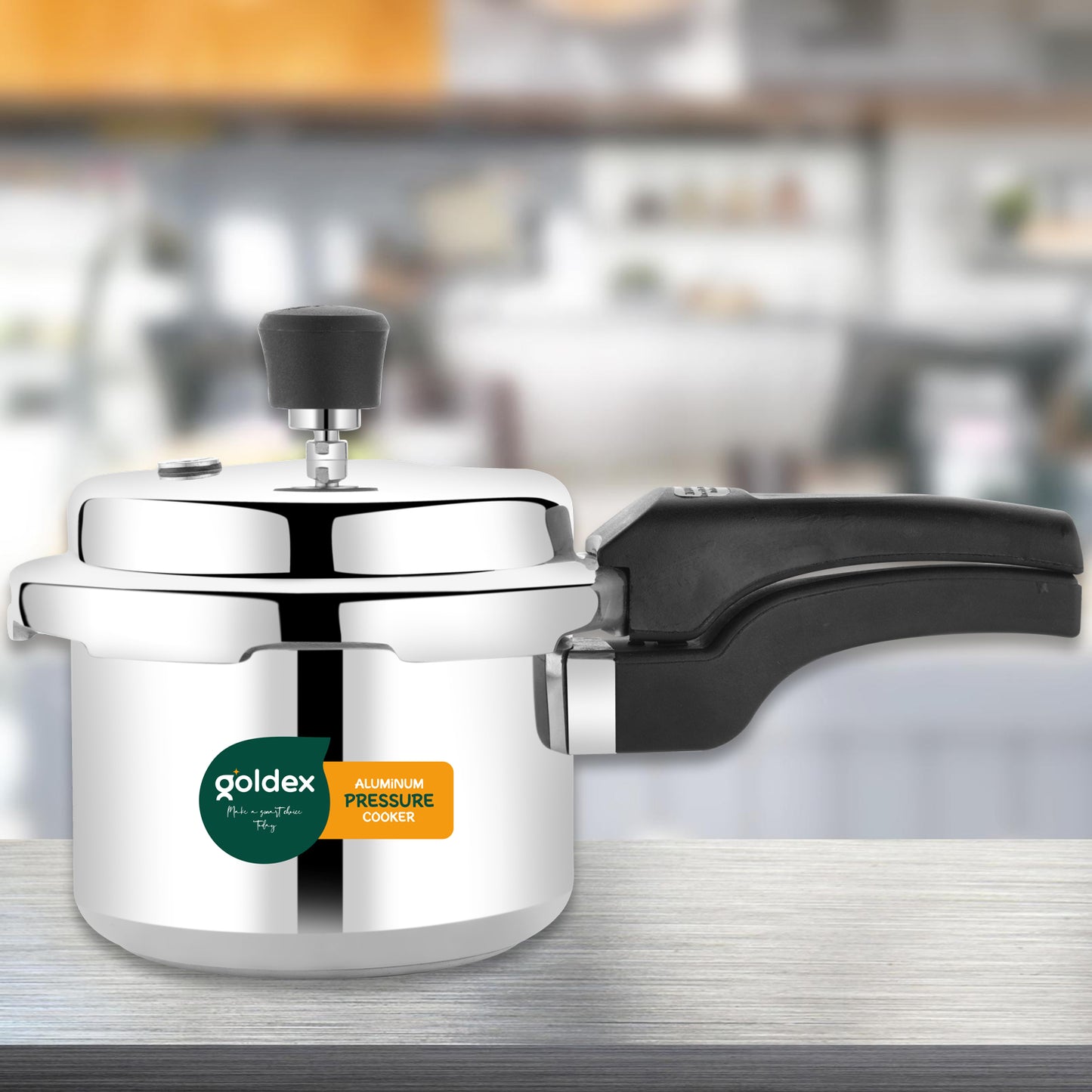 🍲 Aluminium Classic Goldex Pressure Cooker with Outer Lid – 2 Litres