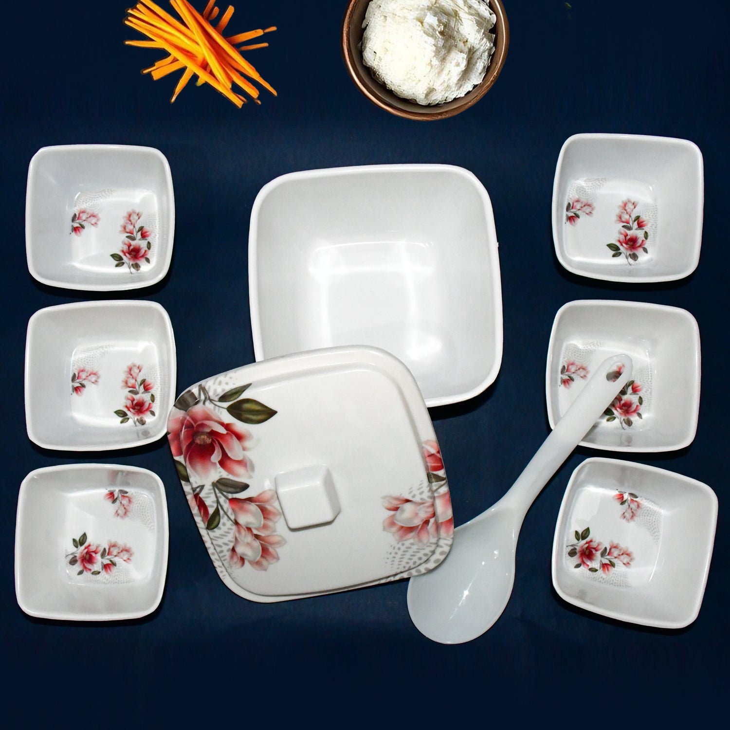 Hector High-Quality Dining & Pudding Set – 9-Piece Elegant Dinnerware