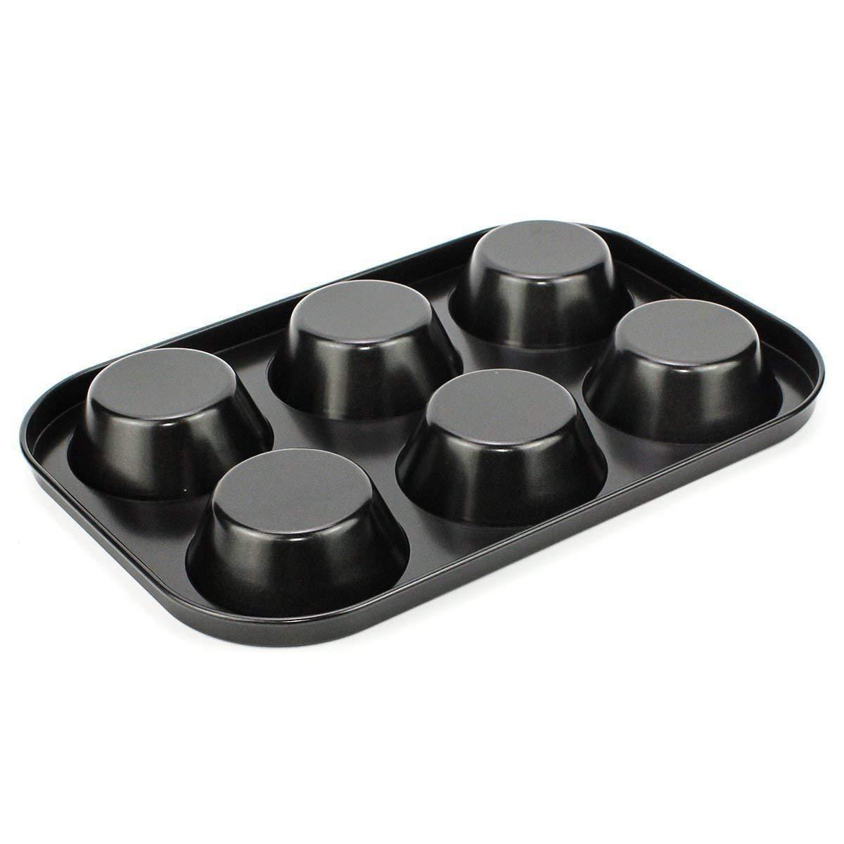 Non-Stick Reusable Cupcake & Muffin Baking Tray – 6-Slot Bakeware