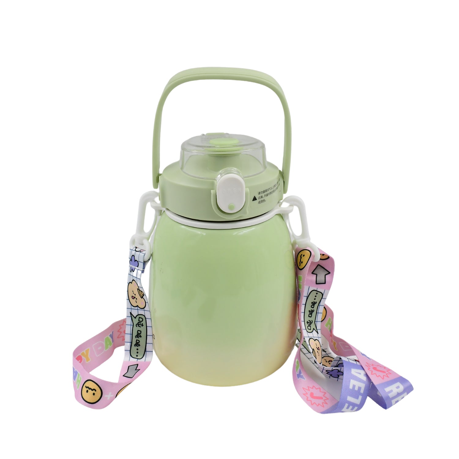 Stainless Steel Vacuum Insulated Mug Bottle with Handle – 1200 ML, Double-Walled Travel Cup
