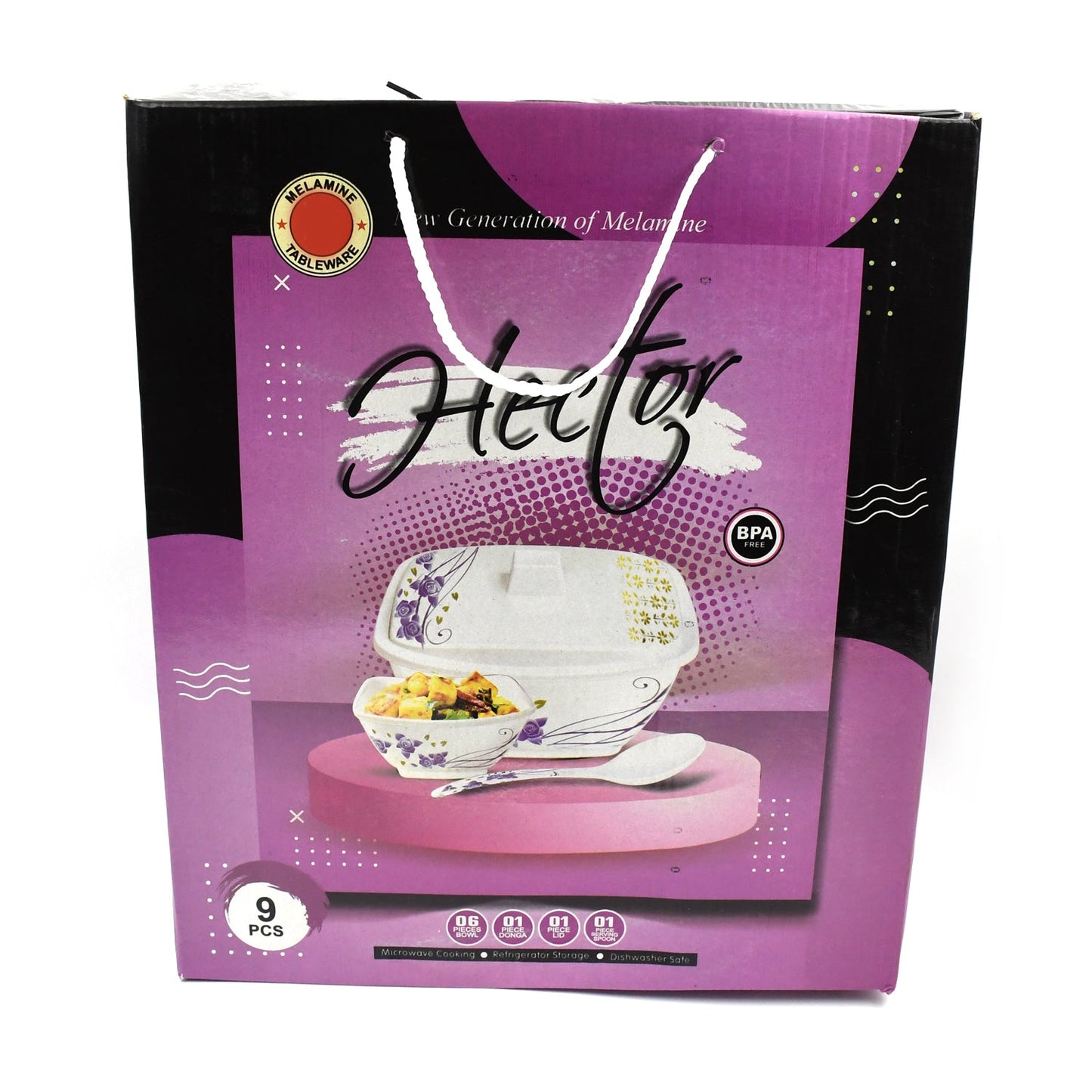Hector High-Quality Dining & Pudding Set – 9-Piece Elegant Dinnerware