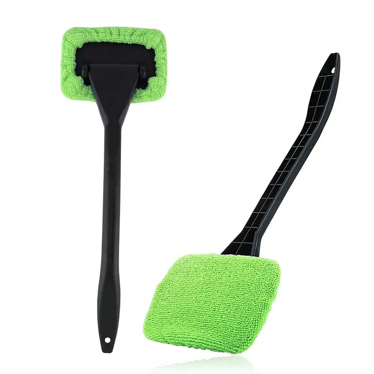 Windshield Glass Cleaner Wiper with Extra Microfiber Cloth – 38cm Long Handle 🧽🚗🪟
