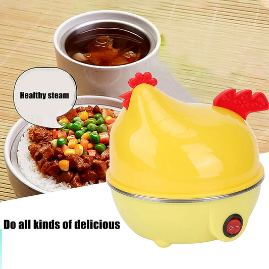 🐣 Electric Egg Boiler – Cute Chicken-Shaped Egg Cooker (1 Pc)