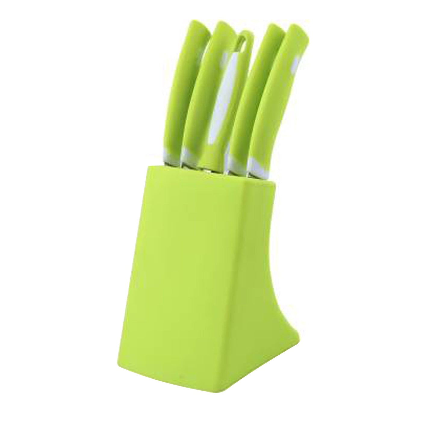 Stainless Steel Knife & Peeler Set with Stand – 6-Piece Kitchen Essential