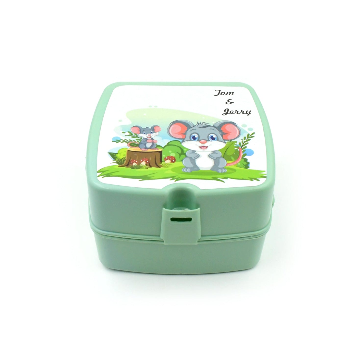 Double - layer Square Lunch Box – 4 Compartment Tiffin with Spoon - Chestore