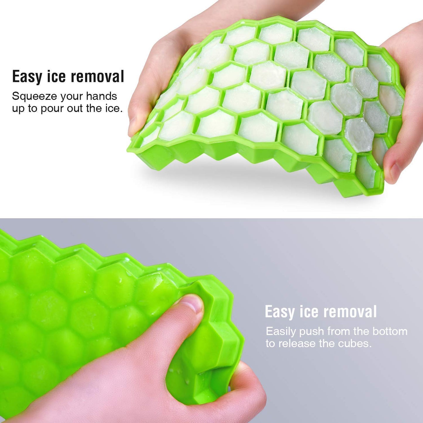 🧊 Silicone Ice Cube Tray – 32 Cavities (Multicolor)