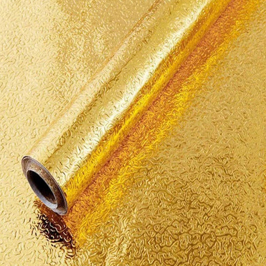 Oil-Proof Waterproof Sticker | Self-Adhesive Aluminum Foil Wallpaper (60 cm x 2 m)
