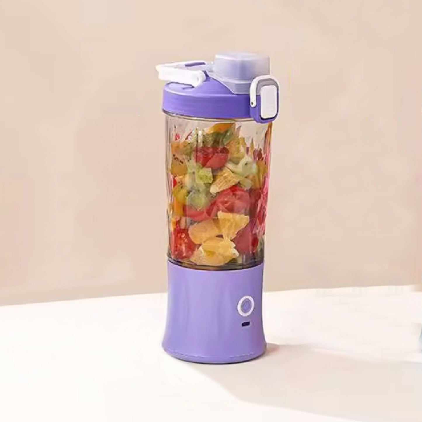 Electric Crusher Juicer with Multicolor Light | 8-Blade, 600ml Juicer