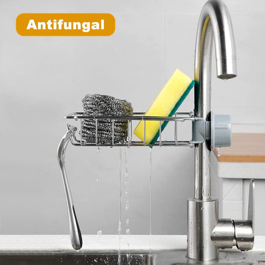 Soap Sponge Holder – Stainless Steel Sink Caddy Organizer, 1 Piece
