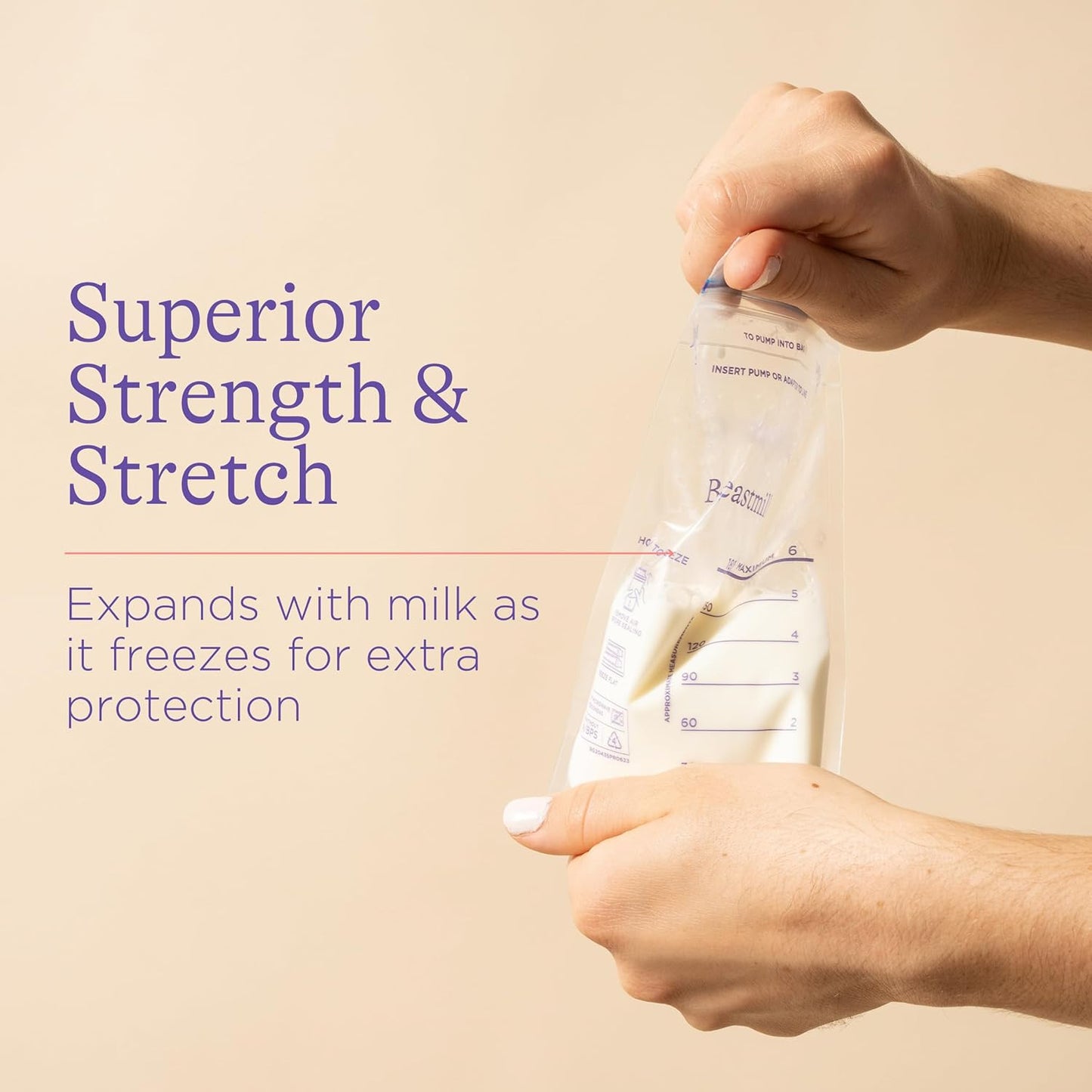 🍼 Breastmilk Storage Bags – Double Zipper Seal (1 Pc)