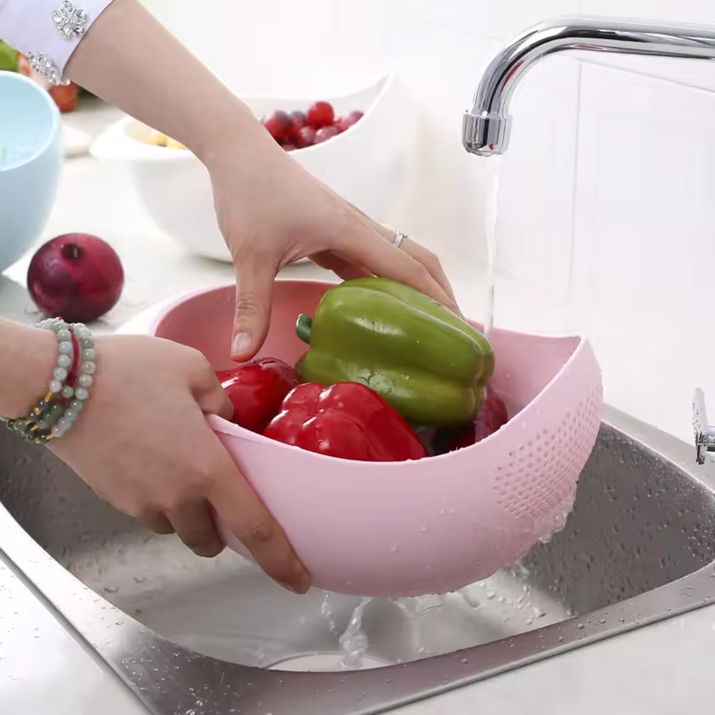 Multipurpose High-Quality Washing Bowl for Rice | Durable Kitchen Tool