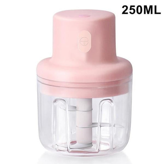 Electric Mini Garlic Chopper – 250ml Rechargeable Food Cutter for Easy Cooking - Chestore