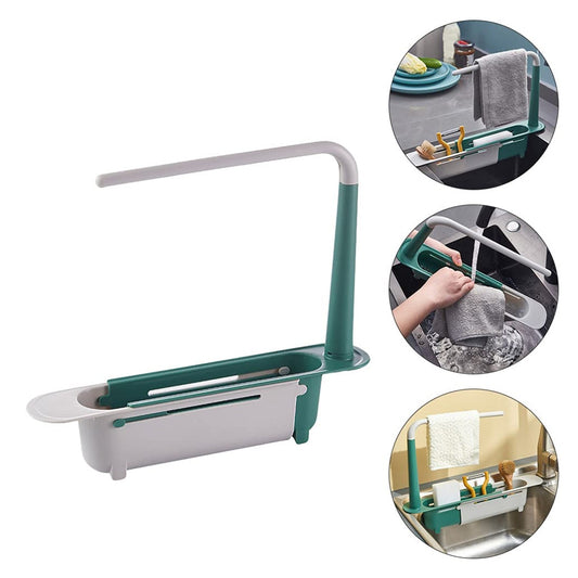 Expandable Kitchen Drying Basket Rack – Adjustable & Space - Saving Dish Drainer - Chestore