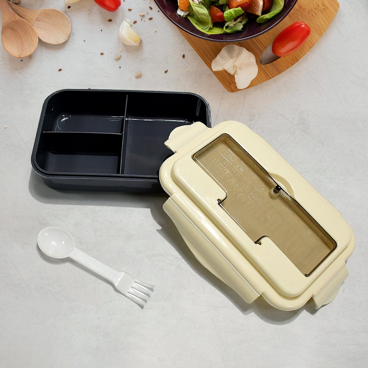 Flex Lock Lunch Box – Portable Food Container with Tableware - Chestore
