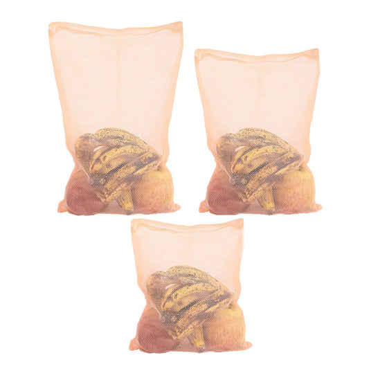 Fridge Bags for Fruits & Vegetables with Zip & Net – Multi - Color, Reusable & Breathable - Chestore
