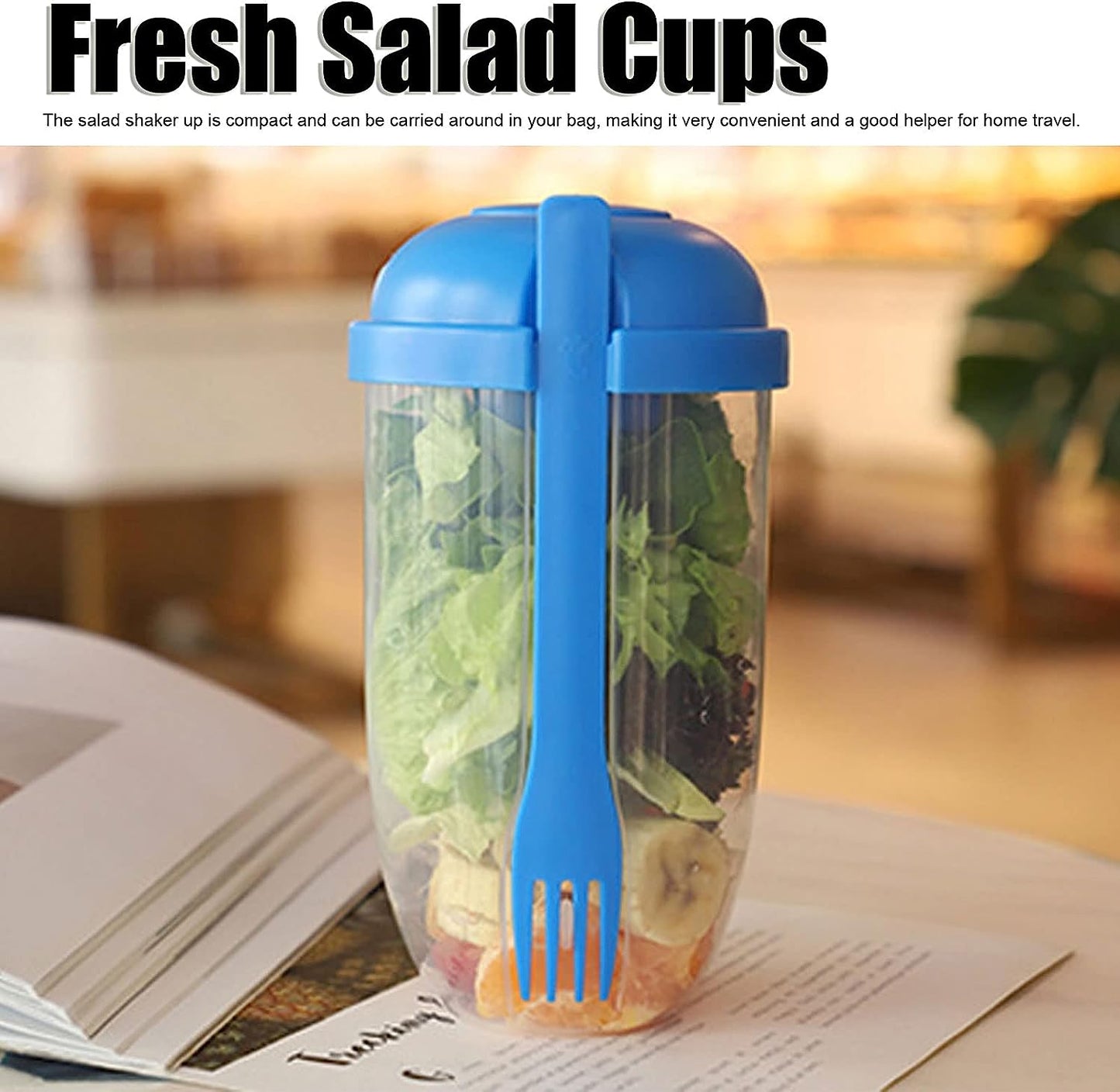 Fruit & Vegetable Salad Mixing Cup – Easy Clean, Portable & Travel - Friendly - Chestore