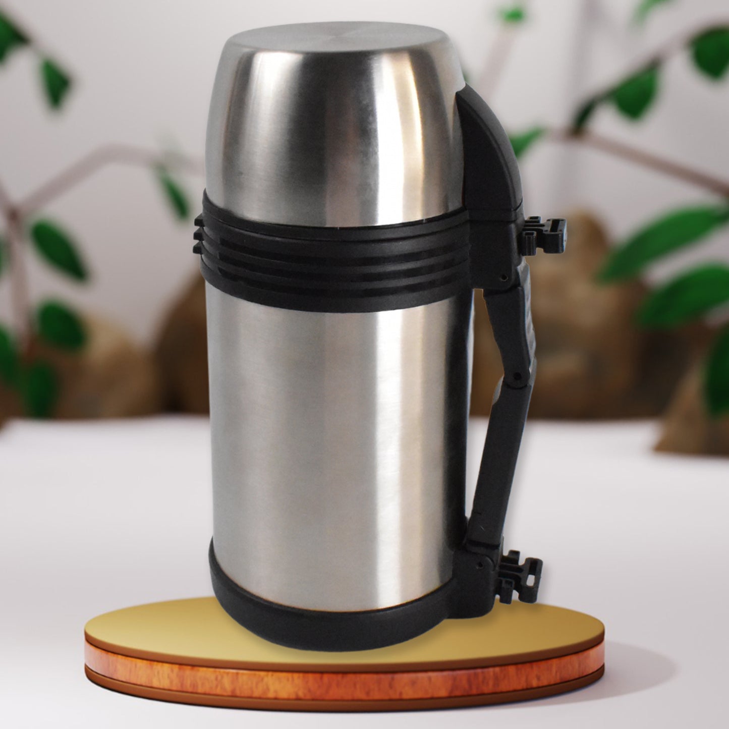 1200ml Stainless Steel Vacuum Flask – Portable, Leakproof & Keeps Drinks Hot/Cold ☕❄️🔥